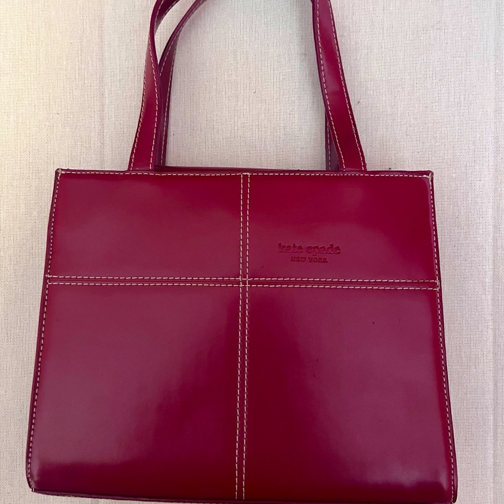 Kate Spade Women’s Mini Red Leather Satchel Great Condition Vintage “ish” look